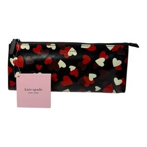 Kate Spade New York Celebration Hearts Pencil Case Set NWT